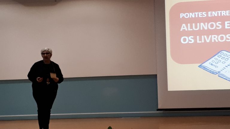 Doutora Célia durante a sua participação nos 'Ashoka Talks' no evento Everyone a Changemaker